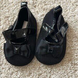 Laura Ashley Black Dress Shoes with Bow